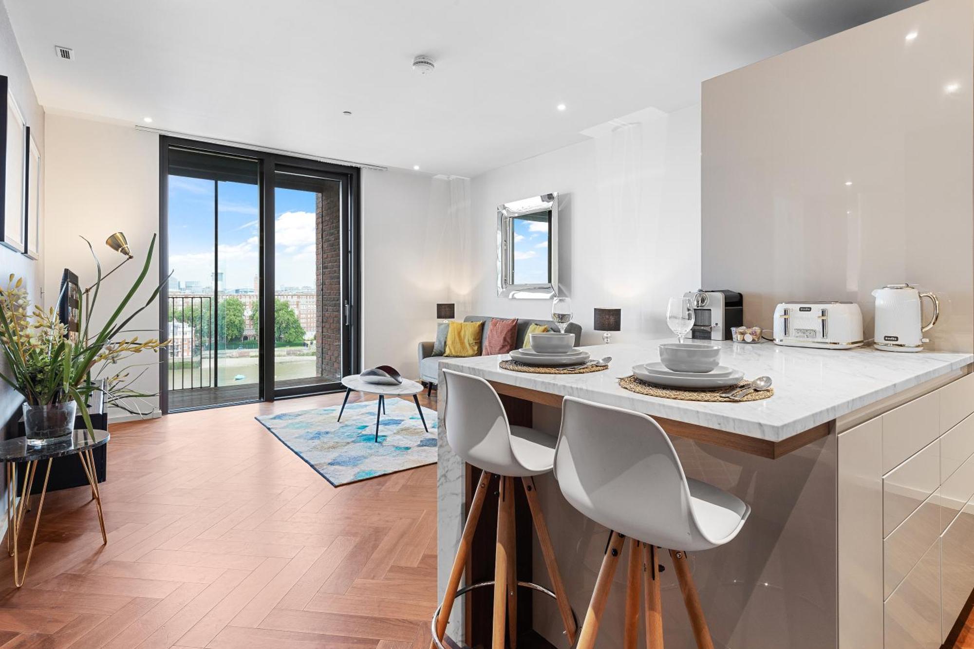 River Panorama Central London 2 Bedroom New Development Kültér fotó